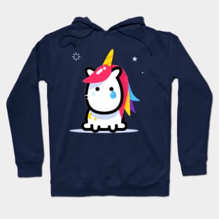 sad cute unicorn tears Hoodie